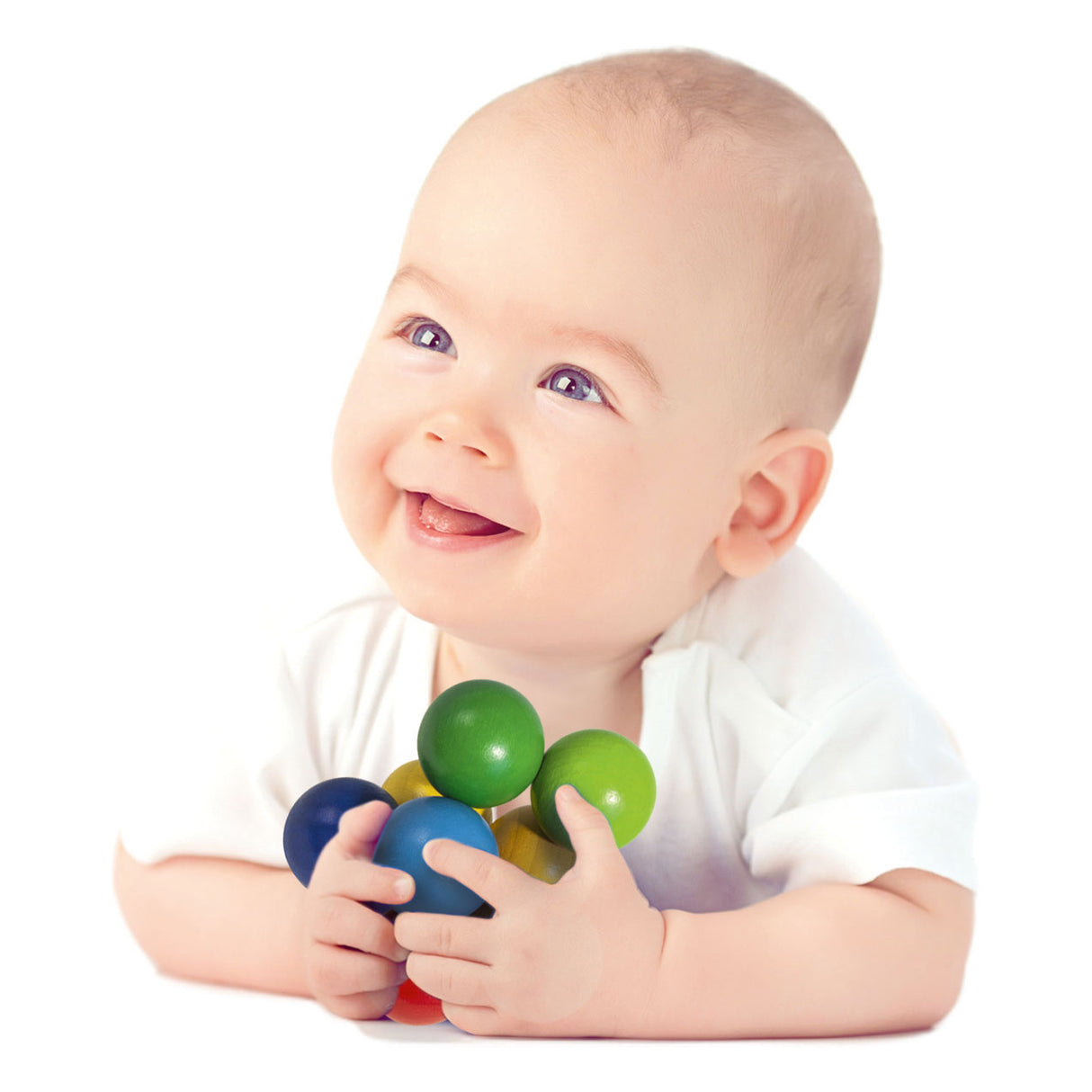 Eichhorn Baby Holz mit Perlen greifen