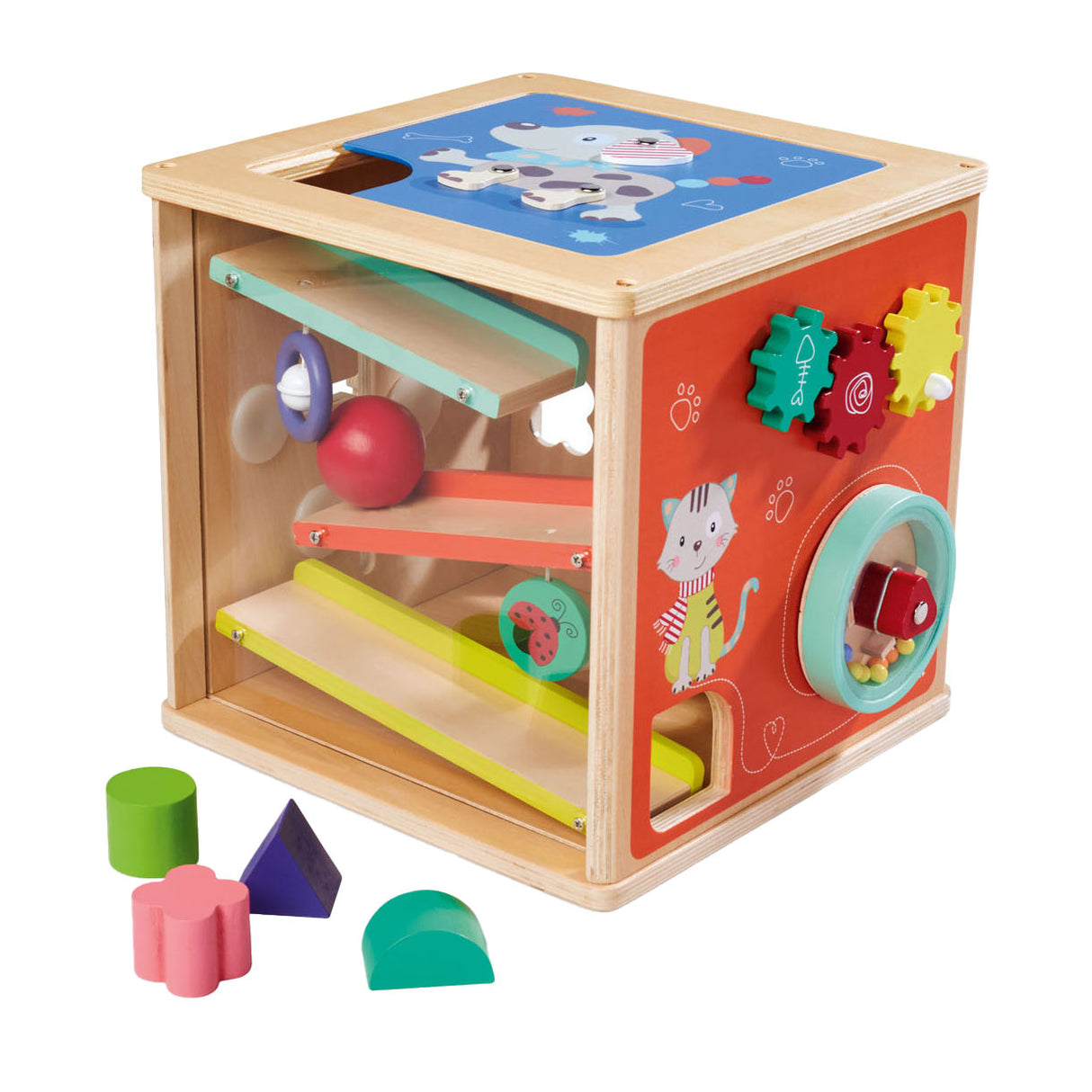 Eichhorn Houten Activities box with shapes