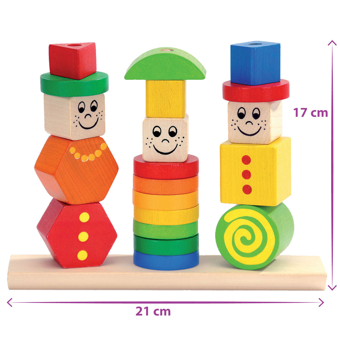 Eichhorn Wooden Stapel Puzzle Figures