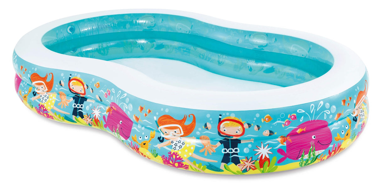 Piscine gonflable amusante en plongée en plongée intex