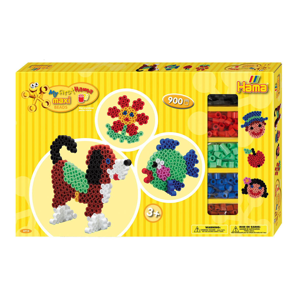 Hama ironing bead set maxi - yellow, 900st.
