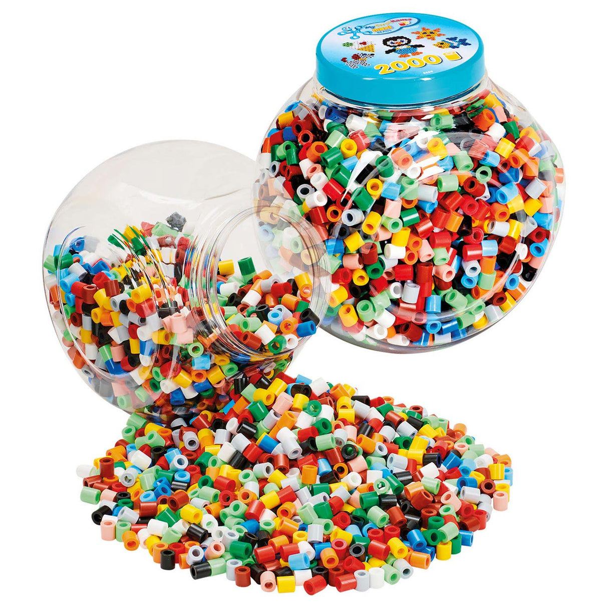 Hama String Bead set dans Pot Maxi, 2000st.