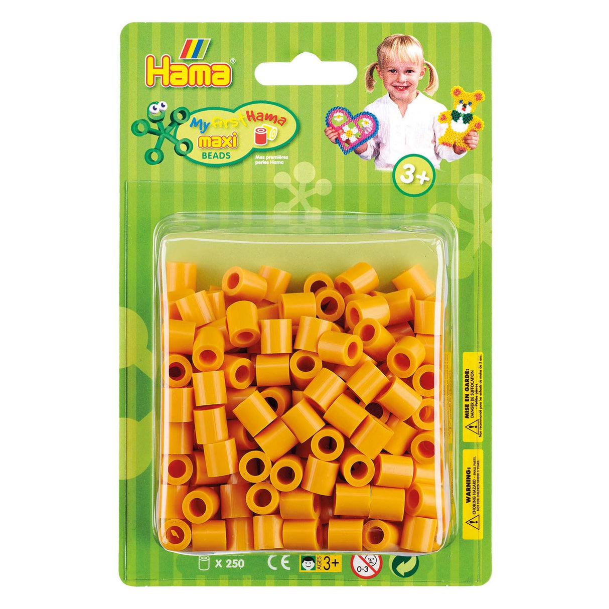 Hama Eisen Perlen Maxi - Teddybier brong, 250st.