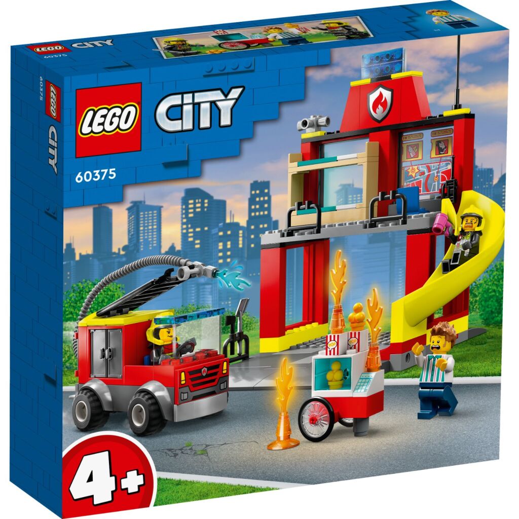 Hasičská stanice Lego City 60375 a hasičský vůz
