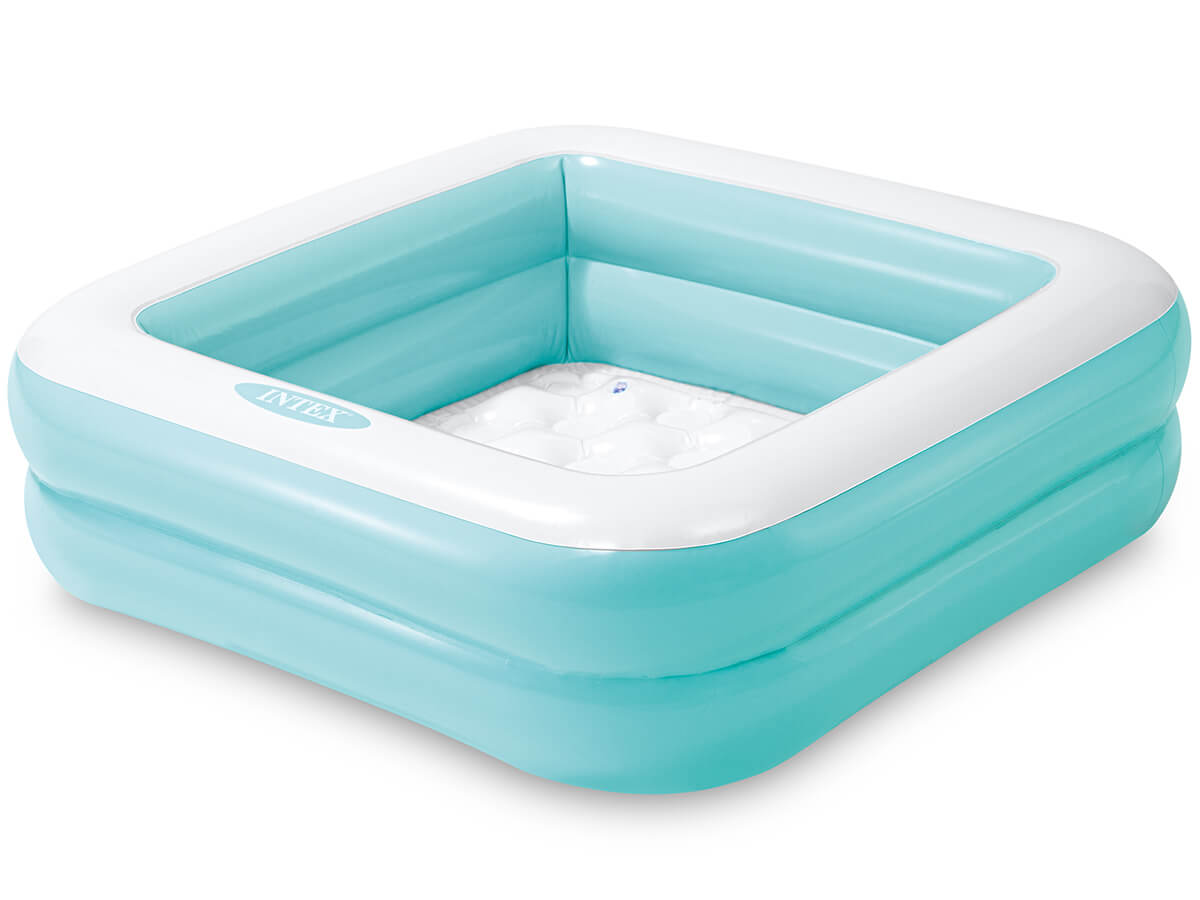 Intex kvadrat otroški bazen modra