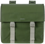 Basil Urban Load Double Bicycle Sac - Polyester étanche à la bâche - Sable vert - 48-53L