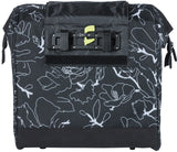 Basil Grand Flower Fiethopper - Schwarzes Wasser -Dispst -Beutel mit Laptop -Box - 23l