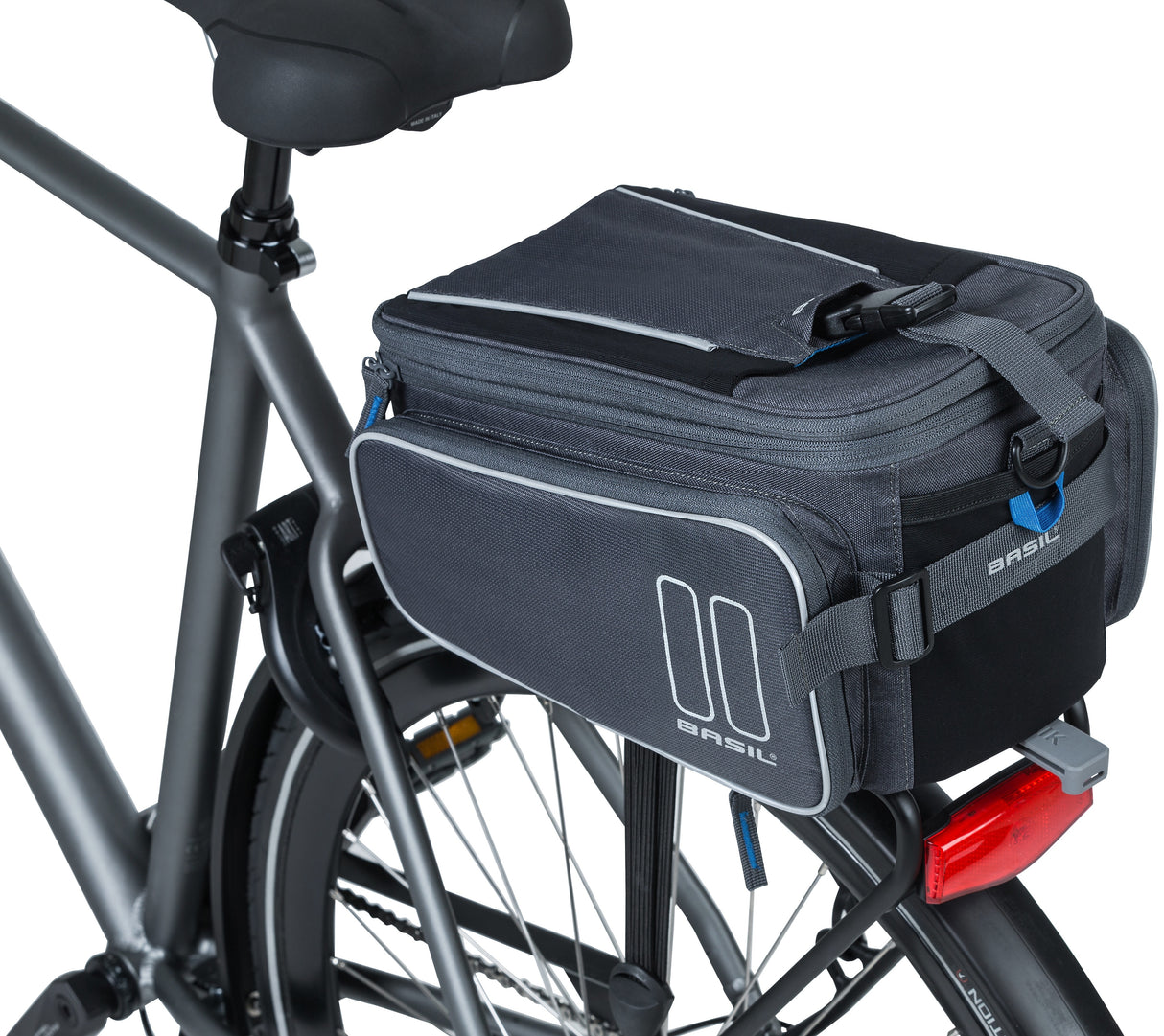 Basil Sport Design Trunkbag Mik - Gray - Bicycle Backpack - Unisex - Sporty - 7-15L