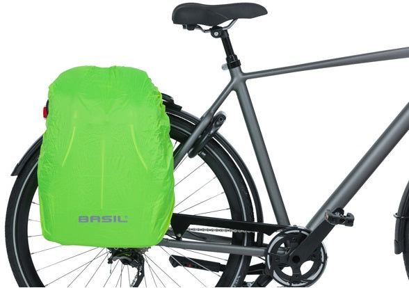 Basil B -Safe Pendler Nordlicht - Modern Bicycle Ryggsekk for elektriske sykler - 18L - Grønn - Unisex - med LED -belysning