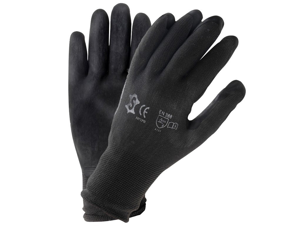 Assemblée Handschuhe Workshop Polyester mat Pu-Beschichtung m Schwaarz