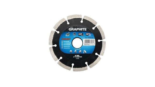 Grafitový diamant disk 115x22x8.0x2.2mm segment lasered MPA EN13236