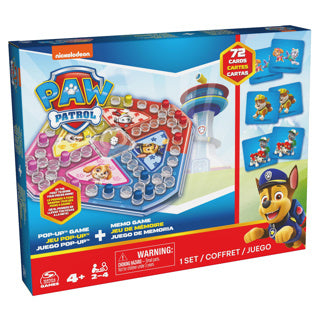 Paw patrol memo and pop-up game