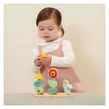 Klassescher Weltwieder Holzstack Puzzle Blatinguin, 11Dlg.