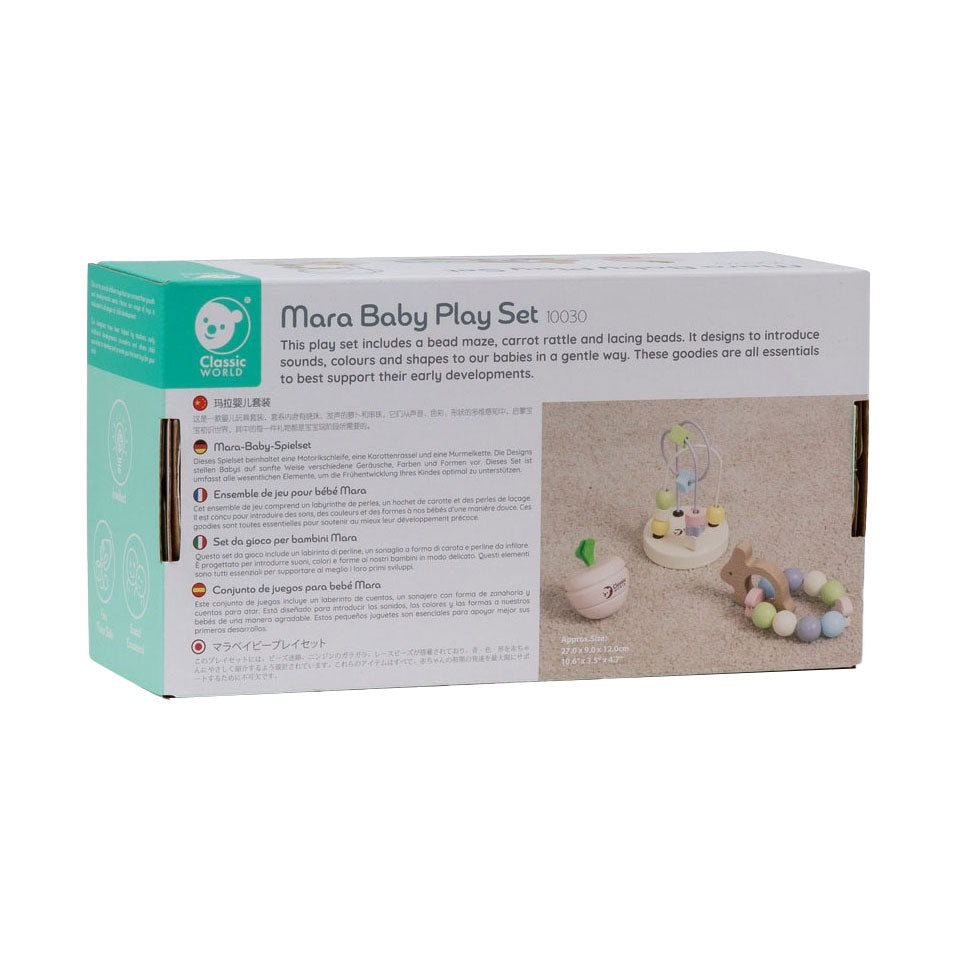 Classic Haapt hëlzent Puppelchen Spill Set Mora, 3DLG.