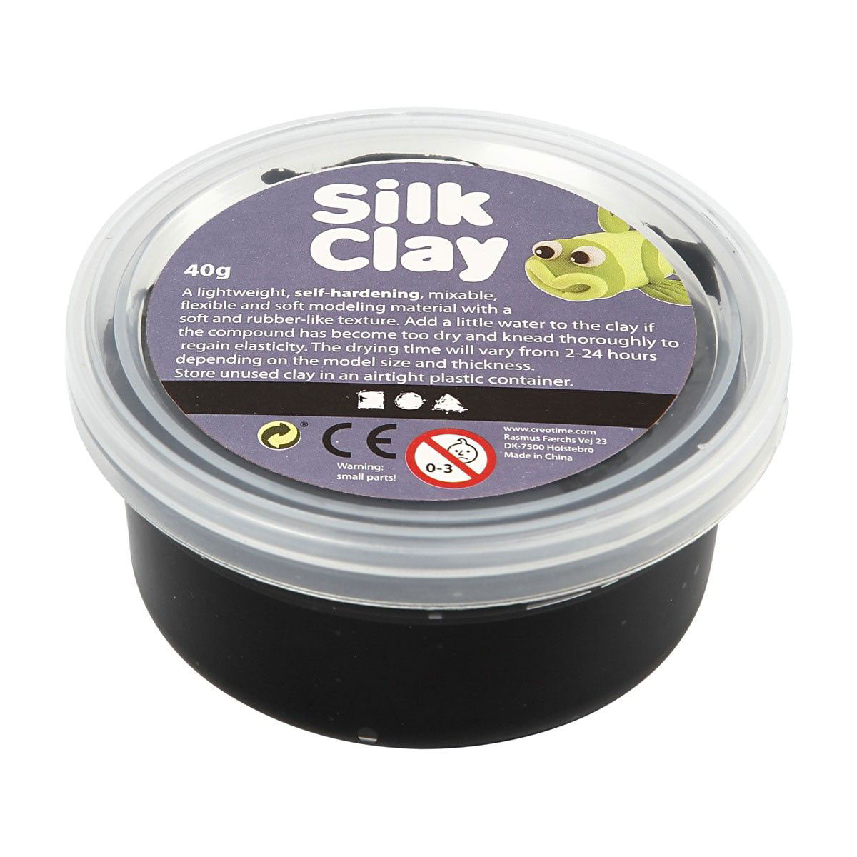 Silke Clay - Sort, 40gr.