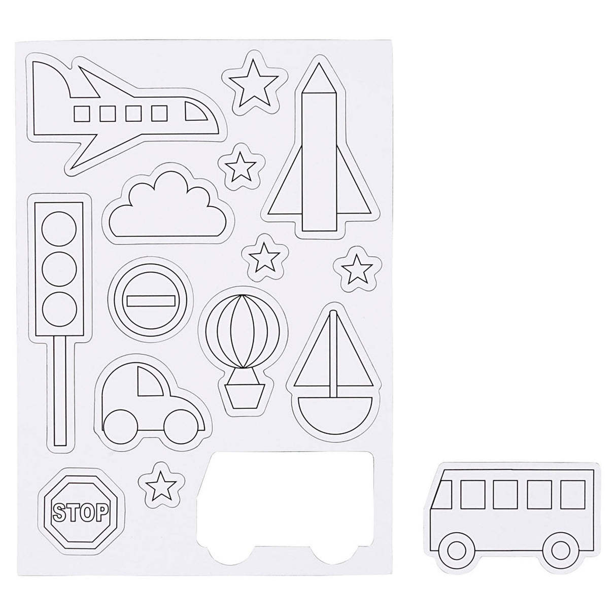 Color your own magnets - Transport