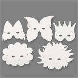 Creativ Company Fantasimaskers White, 5st.