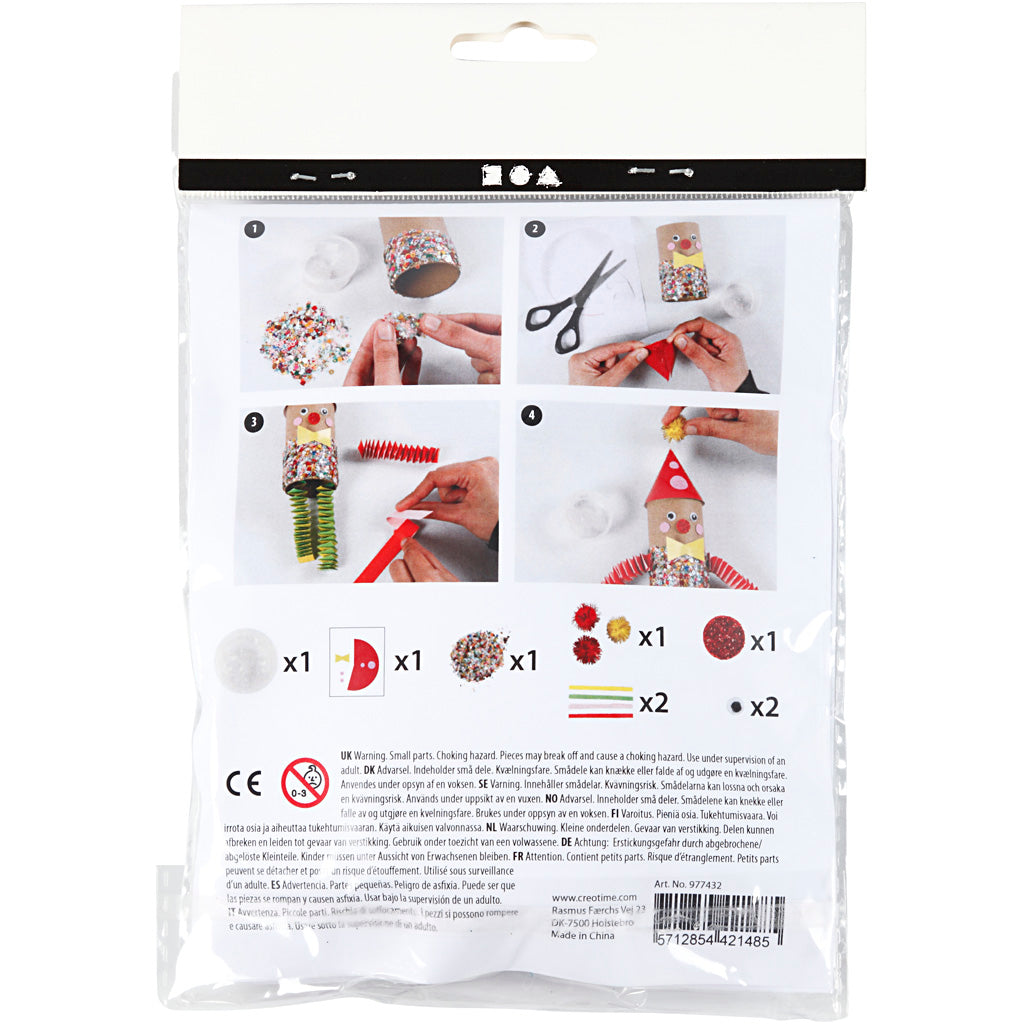 Creativ Company Mini Creative Kit toalerol klaun