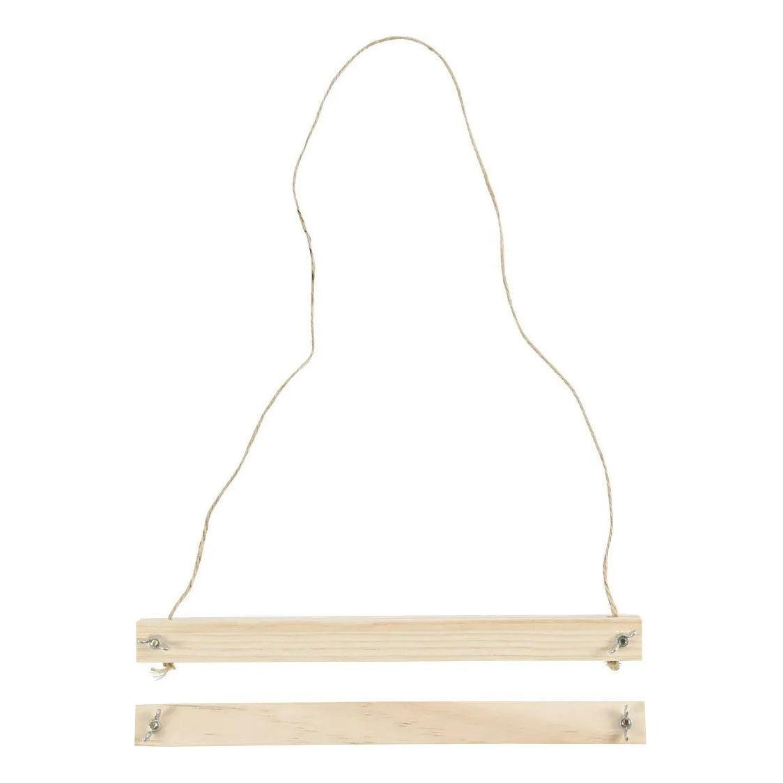 Pendentif affiche en bois pour format A4.