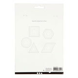 Creativ Company Cross Stitchs Cardboard White Geometric, 20st.