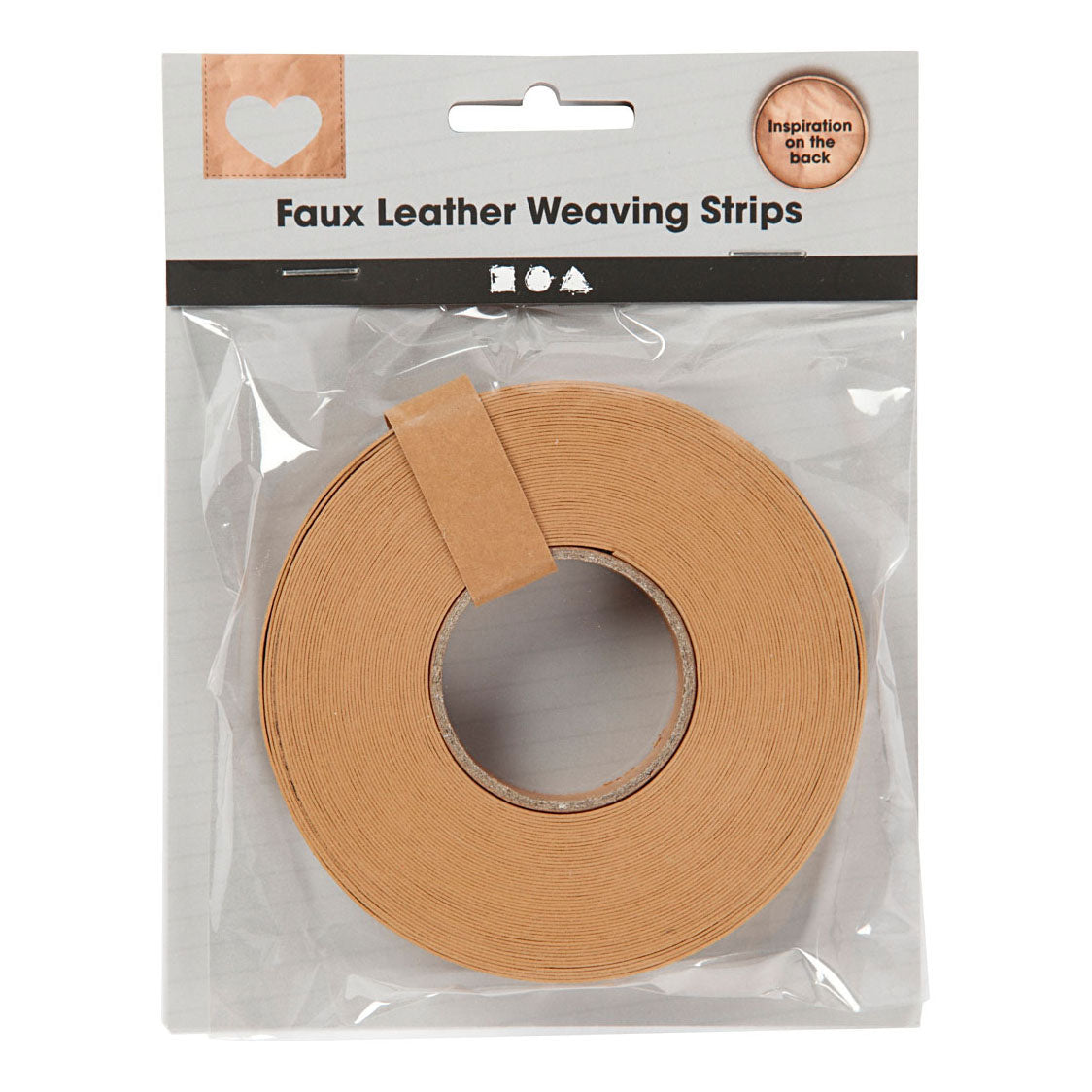 Creativ Company Braid Strips lysebrun, 9,5 m