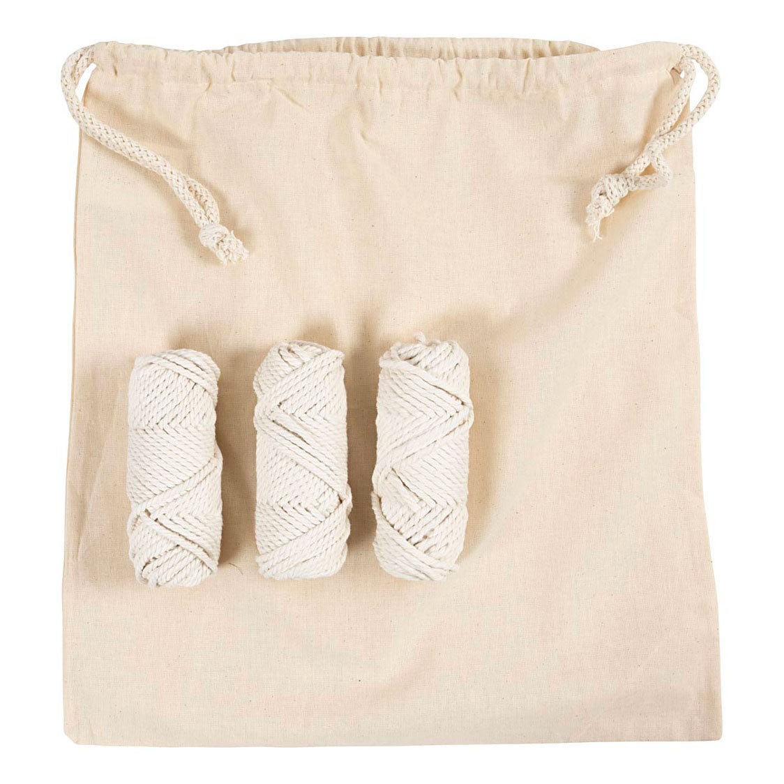 Creativ Company HobbySet Macrame Bag White