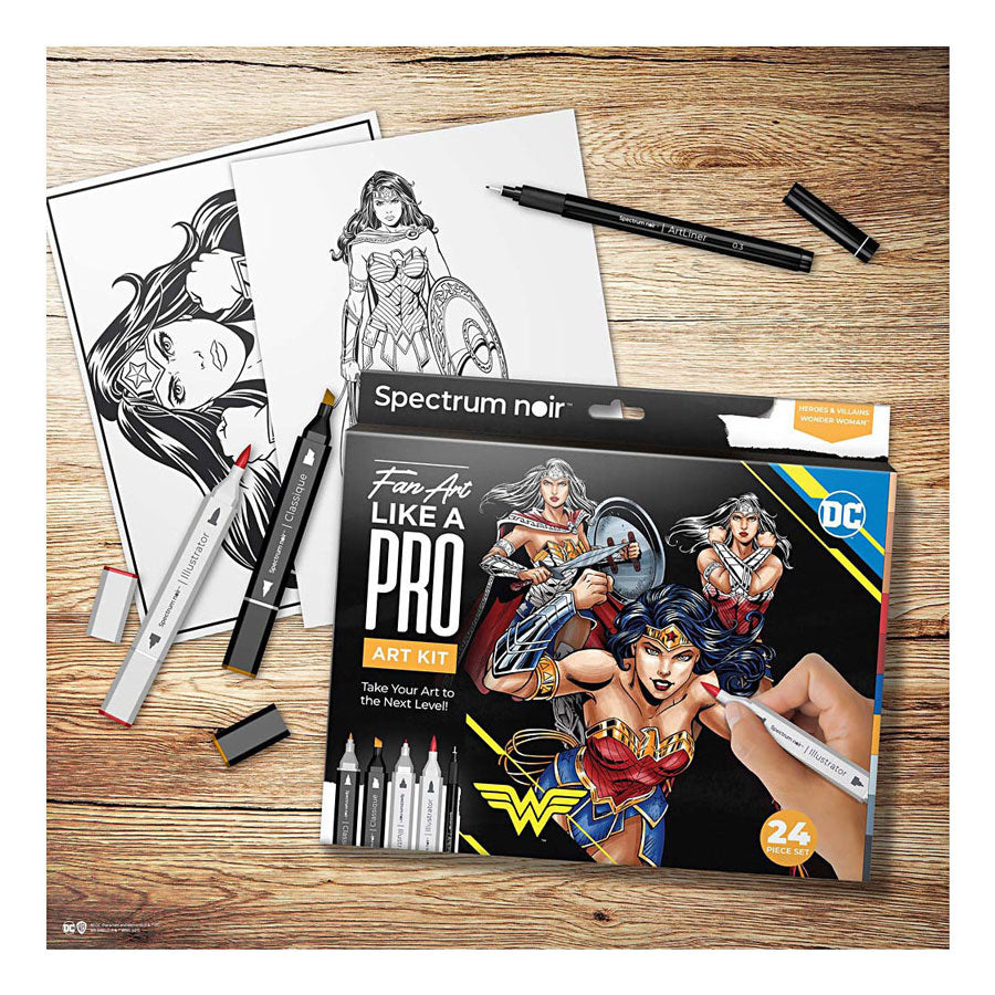 Creativ Company Hobbyset-Illustratioun Comic Helden Wonn Wonn Faarffaarf Set