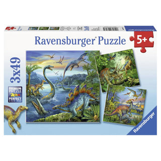 Ravensburger - Dinosaurier 3x49st.