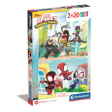 Clementoni Spidey i jego niesamowici przyjaciele puzzle 2 x 20 sztuk