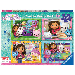 Puzzel gabby's dollhouse 4 x 42 stukjes