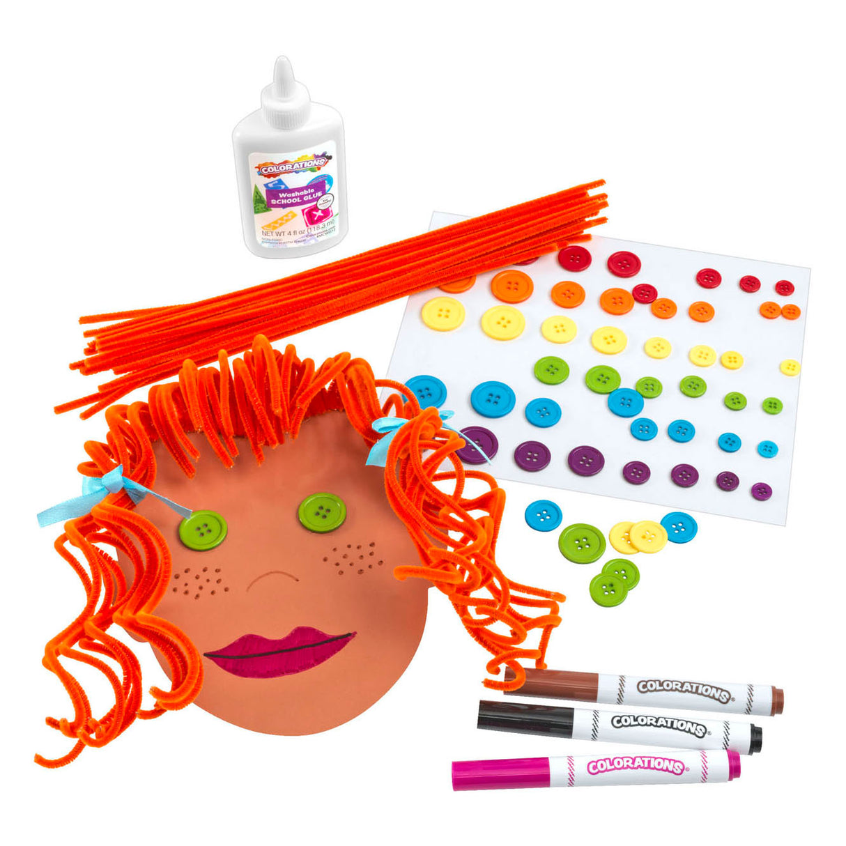 Colorations - Colors Like Me face shapes, set of 24 (4 colors)