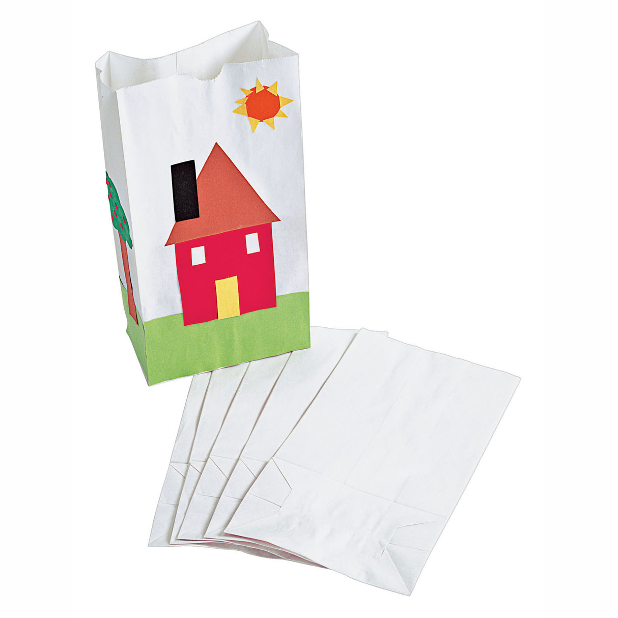 Colorations paper bag white, set of 50