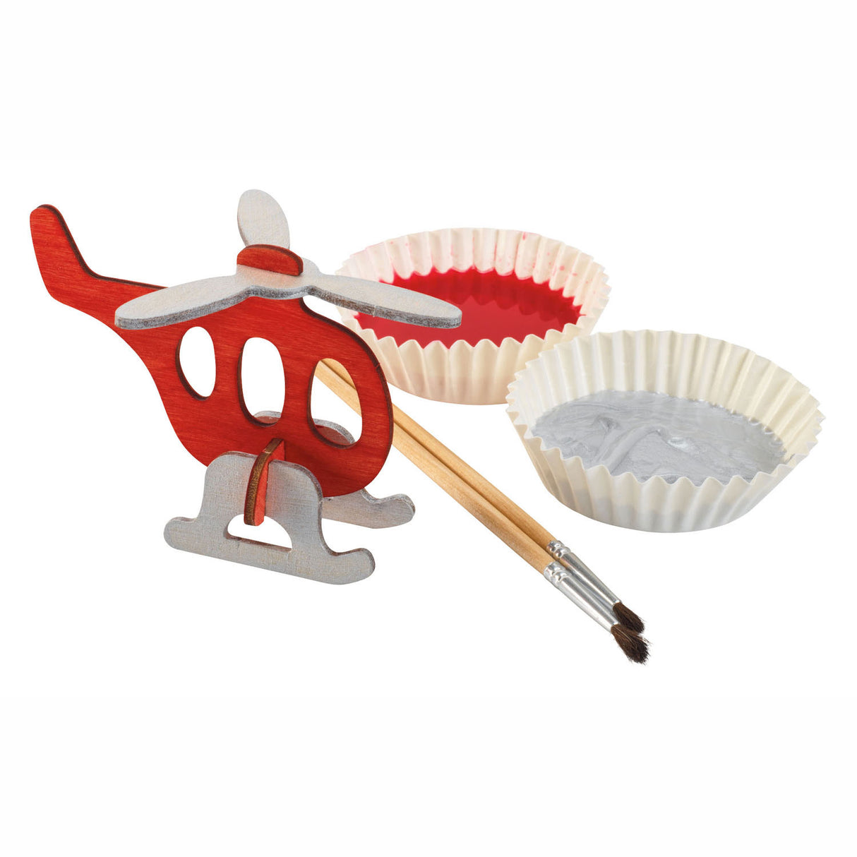 Colorations Construction Package Houten 3D Véhicules, ensemble de 4
