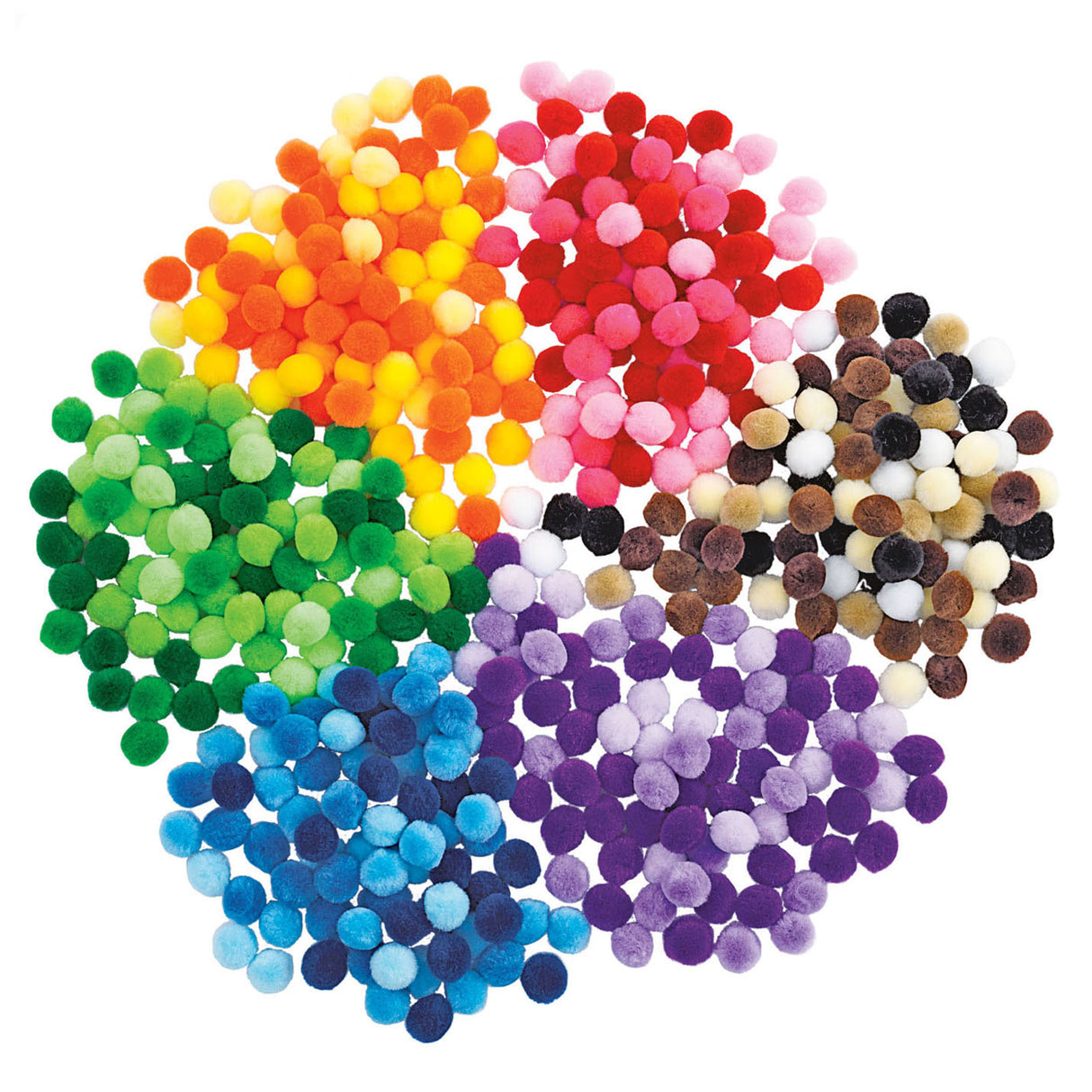 Colorations - Pompomps 6 colors, 1500st.