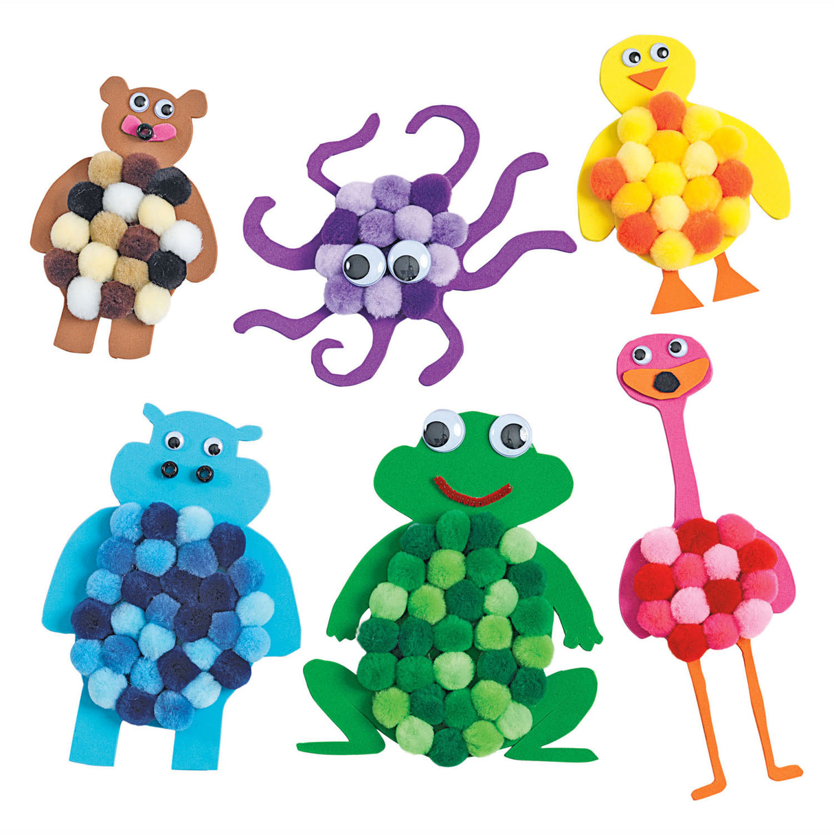 Colorations - Pompomps 6 colors, 1500st.