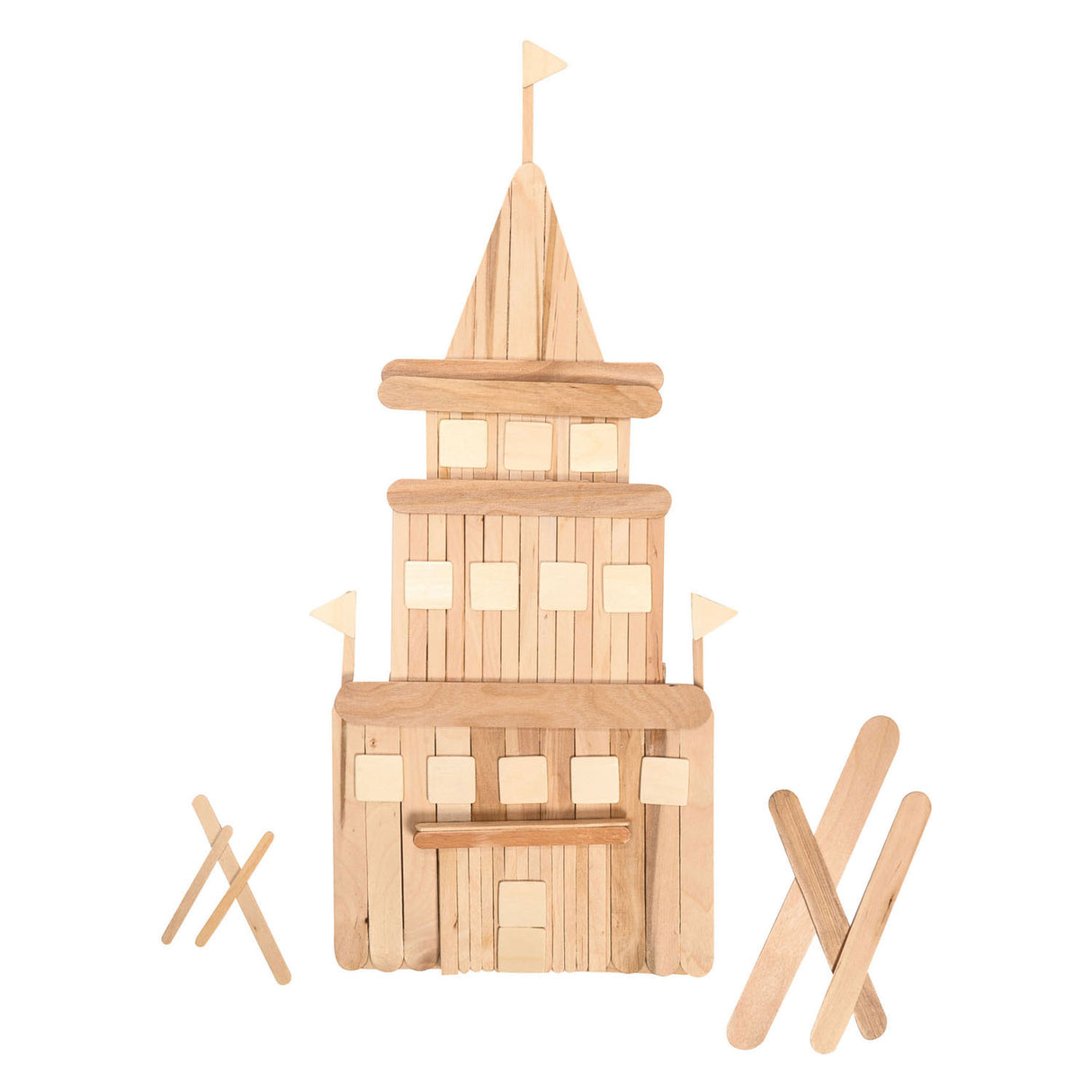 Colorations - Sticks d'artisanat en bois Diverse classe de classe, 1200e.