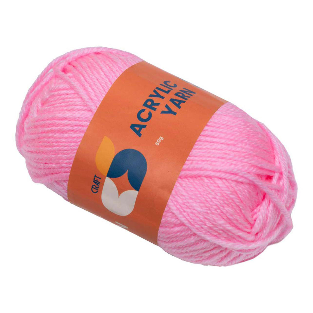 Farve - Akrylgarnrosa, 50 g