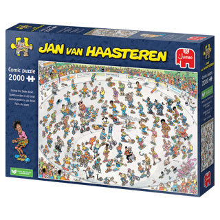 Jan Van Haasteren Pluzzzzle - Drużyna deskorolkowa w misce, 2000st.