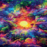 Clementoni Jigsaw Puzzle Psyschedelic Jungle Sunrise Colorboom, 500st.