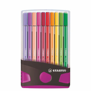 Stabilo Pen 68 Color défilé anthracite rose, 20e.
