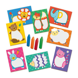 Ses mis tarjetas de animales de primer tiza