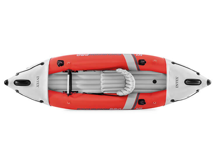 Excursion de kayak gonflable Pro K1 305 cm Red en vinyle 3 pièces