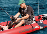 Excursion de kayak gonflable Pro K1 305 cm Red en vinyle 3 pièces