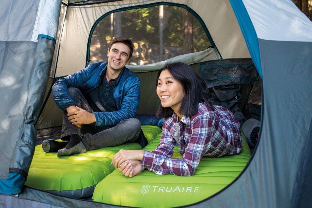INTEX 64097NP Truaire Twin Dura-Pou-Beam Camping Mattress avec QuickFill USB150 Air Pump 191x76x17cm