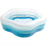 Intex 56495NP nafukovací bazén 185x180x53 cm modrá bílá