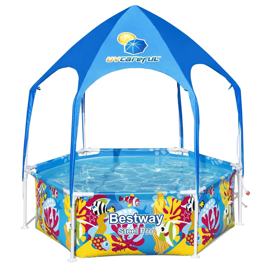 Bestway Children's Plavel Pool Steel Pro UV opatrný nad zemí 183x51 cm