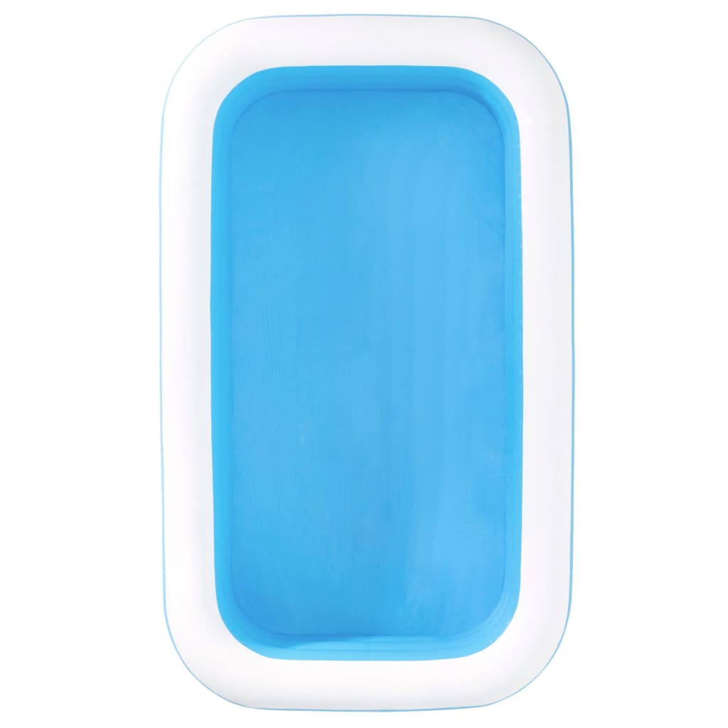 Bestway Family Swimming Pool Inflable Rectangular 262x175x51cm Blanco azul