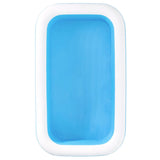 Bestway Family Swimming Pool Inflable Rectangular 262x175x51cm Blanco azul