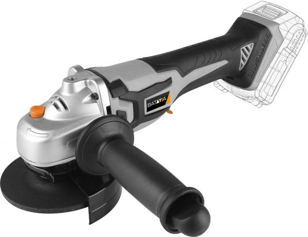Griller d'angle de batterie AC 115 mm sans balais (Maxxpack 18V).