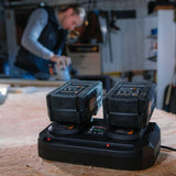 AC Dobbeltlader 2 x 3,5ah (Maxxpack 18V).